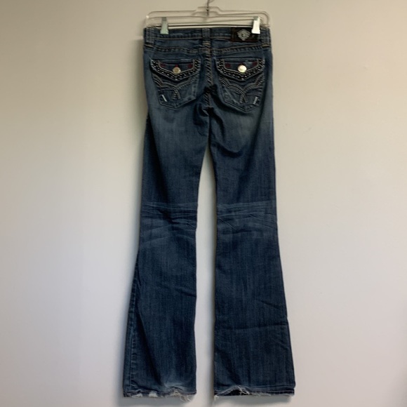 Plastic By Gly Flare Jeans made in USA size 26 - Picture 8 of 11